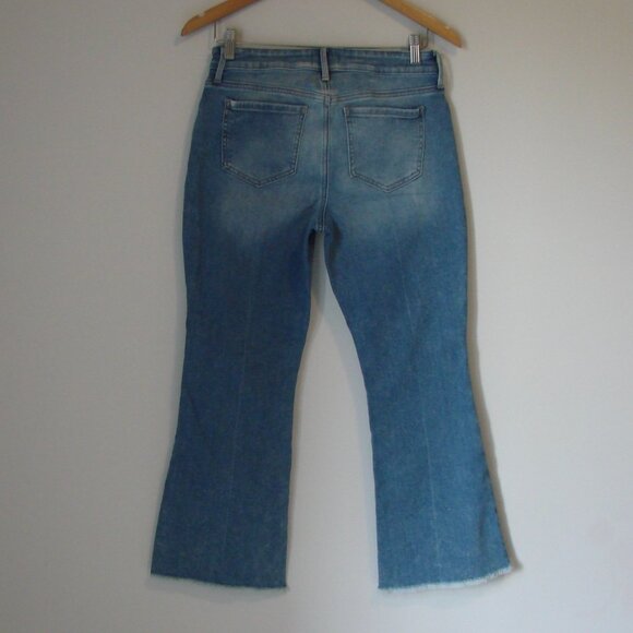 NYDJ Flare Jeans Ankle Raw Hem Lift Tuck Technology Size 4 - Picture 13 of 16